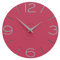 CalleaDesign Orologio da Parete Smile – Handmade in Italy, Design Silenzioso Moderno, 30 cm, Elegante da Arredo – Colore Fucsia e Alluminio