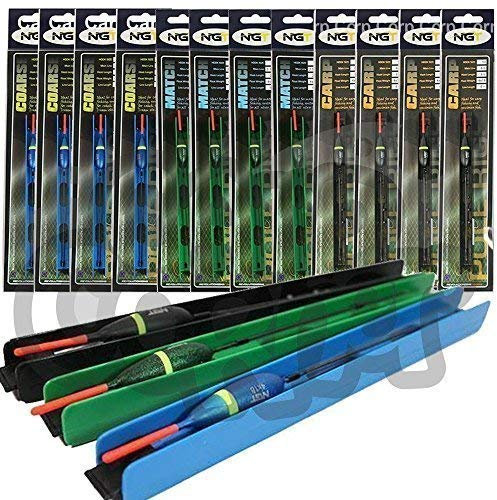12x Deluxe Pole float Rigs For Coarse Match & Carp Fishing Tackle BARBLESS NGT