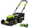 Greenworks 40V Brushless Self Propelled Lawnmower, 21 Inch Electric Lawnmower, 5.0Ah Battery and Charger Included