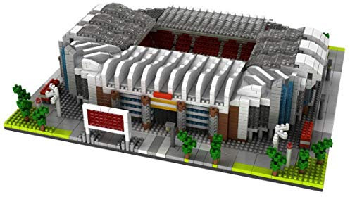 Atomic Building Manchester United Old Trafford Stadion. Modell zum Zusammenbau mit Nanoblöcken. Mehr als 3800 Stück