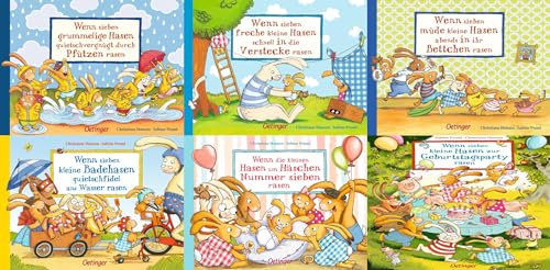 Wenn sieben Hasen … Band 1-6 plus 1 exklusives Postkartenset
