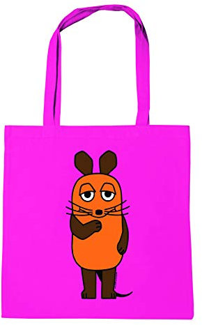 Logoshirt® Die Sendung mit der Maus I TV-Maus I Baumwolltasche I pink I Lizenziertes Originaldesign