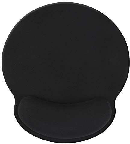 Unterstützung der Handgelenkstütze für die Mausmatte,rutschfeste Schmerzlinderung für die Handgelenkstütze Komfortable ergonomische Memory Foam-Mausmatte für Büro/Spieler/Programmierer-black023