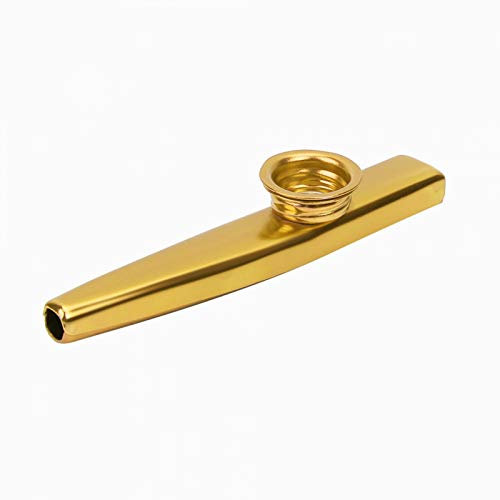 Professionelle Aluminiumlegierung Kazoo für Performance für Musikliebhaber(Golden)