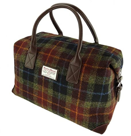 Harris Tweed Esk, Übernachtungstasche, Schottenkaro