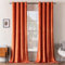 MIULEE Orangegelb Samtvorhang mit Ösen, Wunderschön Weich Vorhänge Samt für Deko Schlafzimmer Wohnzimmer, 2 Stück Samt Gardinen Blickdicht Jedes 245 cm Hoch, Dicker Velvet Thermovorhang Winter