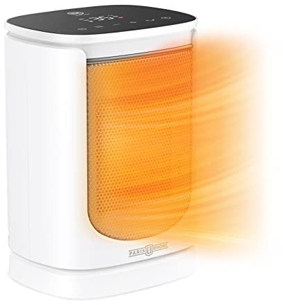 Paris Rhône Termoventilatore a risparmio energetico, 2000 W, con termostato di oscillazione automatica, timer 12 ore, oscillazione di 70°, per bagno, camera da letto, ufficio