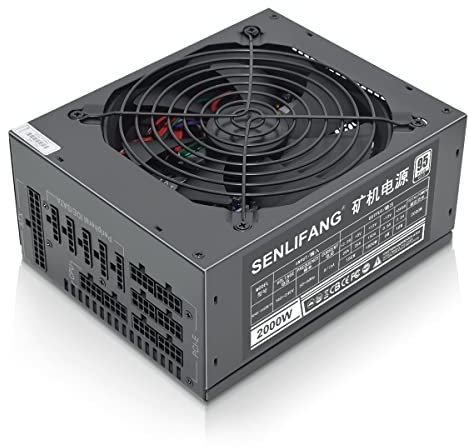 Alimentation PC 2000W Mining Power Supply,Support 8 GPU Ethereum ETH ATX PC PSU for BTC Miner Machine