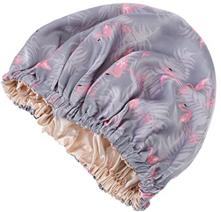Minkissy 1stk Duschhaube Mit Verstellbarer Schnalle Satin-mütze, Turban-mütze, Satin Schlaf Kopf Wickel Wiederverwendbarer Badehut Badehaube Satinhauben Popularität Trockene Haarkappe Frau