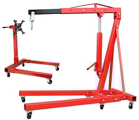 otgerlensker products Motorkran 2 to neu mit Motorständer Motorhalter 567 kg