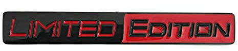 AUTOZOCO Emblem Metallic-Aufkleber Black Edition (Rot)