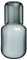 Sizikato Wasserkaraffe aus Glas, 750 ml, Grau