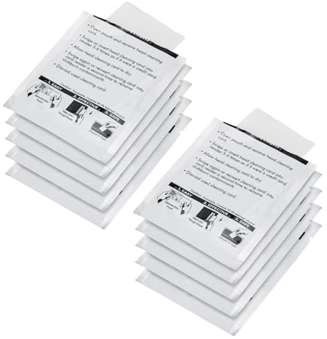 ArrogantF LabelWriter Reinigungskarten Ersatz für DYMO Etikettendrucker, 60622 Thermo-Etikettendrucker-Reinigungskarte, passend für Dymo 300, 310, 315, 320, 330, 400, 400 Duo, 400 Twin Turbo, 450 Duo,