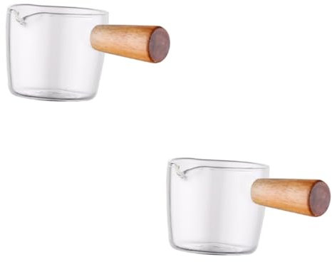 Ciieeo Cuenco De Salsa De Vidrio Y Al Ácido Con Asa Para Mojar Condimentos Aperitivos Tamaño Pequeño Fácil De Limpiar Multiusos 2 Unidades