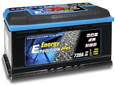 12v 110ah Expedition Plus Semi Traction Leisure Battery, Reliable Batteries Suitable for Long-term Discharge in Boats, Caravans, Motorhomes and other