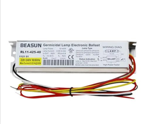 FSBNMNXPQ UV-Elektronikvorschaltgerät 10-41W Universal Typ RL11-425-40 ist for 21-40W UV-Lampen geeignet