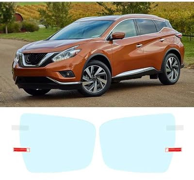 Rückansicht Auto Spiegelfolie Für Murano 2009-2019 Volle Abdeckung Rückspiegel Regendicht Film Anti-Fog-Auto Spiegel Aufkleber Auto Zubehör Auto Rückspiegel Wasserdichte Folie(Murano 2015-2019)