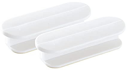 Minicoco Kitchen Cupboard Handles Kitchen Door Handles Plastic Wardrobe Handles Cabinet Handles Kitchen Handles Cupboard Door Handles Wardrobe Door Handles Kitchen Handles for Cupboards, 4PCS (White)