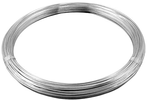 Garden Galvanized Coated Heavy Duty Rust Free Garden Wire Coil Plant Twist Ties Trellis Metal Fencing Wire For Training Climbing Plants Crafts Modeling Sculpting Florist 1mm X 30m (Pack Of 1)