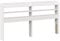 Tête de lit vidaXL Blanc 140 cm en Bois Massif de pin avec Étagères et Rangement sur Pied