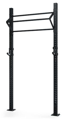 Atletica R8 Jade | Outdoor Half Rack | Feuerverzinkt | Speziell für das Training im Außenbereich | Modular erweiterbar | J-Hooks und Klimmzugstange