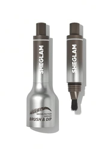 SHEGLAM Brow-Fection Schrägpinsel & Dip Upgraded Microblading Augenbrauenstift Langanhaltend Wasserfest Einfach Färben-Espresso