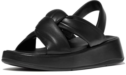 FitFlop F-Mode Sandals IX9-090, Women sandals, Black, 37 EU