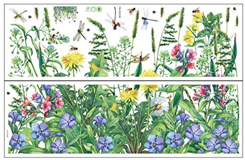 jojofuny 2pcs Zimmerpflanze Zubehör Wandaufkleber Wohnzimmer Blatt Hängen Innen Aufkleber Ornament