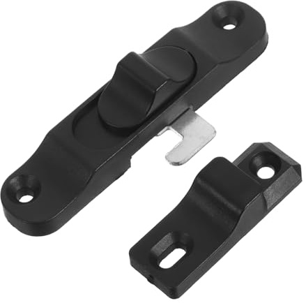 Fermo Finestra Scorrevole con Limitatore Regolabile per Sicurezza Domestica | Abs Nero, Design Scorrevole Pratico, Adatto a Finestre e Porte Zanzariera, per Patio e Uso Domestico