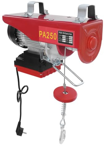 Verricello elettrico altezza di sollevamento 12m controllo senza fili capacità di carico 250kg paranco elettrico telecomando radio per industria edilizia magazzino officina professionisti