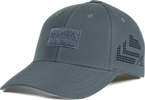 ACE Schakal Basecap - Taktische Einsatz-Baseballkappe für Herren - sportlich, leicht, robust & atmungsaktiv - Grau - L-XL