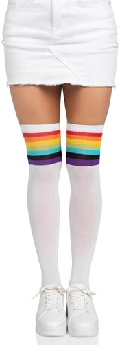 Leg Avenue Women's Pride Festival Thigh Highs Socks