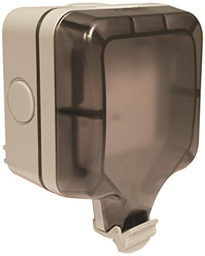 BG Electrical WP21 Nexus Storm IP66 Grey 1 Gang 13A DP Switched Socket