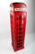 point home Weinregal Getränkeregal Flaschenregal Weinschrank 'Telefonzelle' im Retrolook Rot 171cm