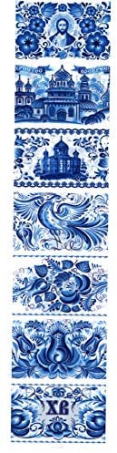 Ukrainisches-Kunsthandwerk Ostereier Schrumpffolie. Neu Gzel Nr.24 reicht für 7 Eier/Eier verzieren/Schrumpffolie