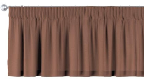 dekoria Kurzgardine mit Kräuselband Schal Gardine Dekoschal 130 x 40 cm braun