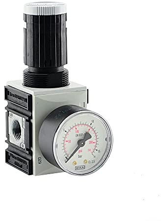 Druckregler Futura-Baureihe 1, bis 2700 l/min Druckminderer Druckluftregler (Standard/G 3/8 / 0,5-10 bar)