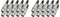 ARLI 20x XLR Kupplung 3-polig – female mit Zugentlastung – Mikrofonbuchse für Audio Kabel Musik Studio Bühne Mikrofonkabel Mikrofon Kabel