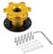 Auto-Lenkradnaben-Adapter, universell, goldfarben, Schnellösemechanismus, Racing-Adapter, leicht abnehmbar