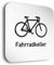 Kinekt3d Leitsysteme Schilder aus 1,5 mm Aluminium • 150 x 150 mm • Besonderheit: unsichtbare 5 mm Abstandhalter verleihen dem Türschild einen exklusiven schwebe Effekt (Fahrradkeller)
