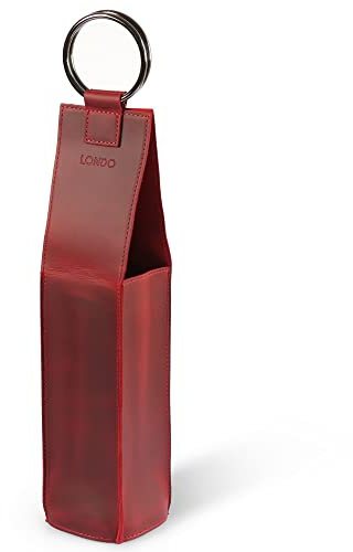 LONDO Genuine Leather Wine Bottle Holder and Carrier