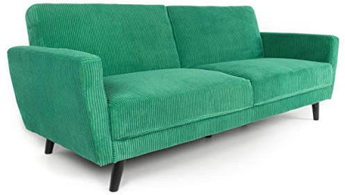 Menzzo Canapé Convertible Refresha Velours Vert