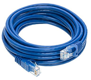 Cat5e 2M Network Ethernet Patch Cable, 350Mhz Internet Wire, Compatible with PC, Laptop, Modem, Router, TVs, Printer Cord, Consoles for Home and Office, Blue