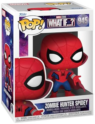 Funko Pop! Marvel - Spider-Man - What If - Zombie Hunter Spidey with Doctor Strange Cape - Marvel What If - Figurine en Vinyle à Collectionner - Idée de Cadeau - Produits Officiels - TV Fans