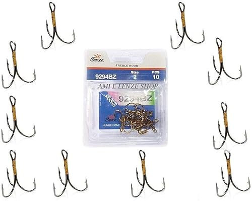 Ancorette Bronzate Pesca Luccio Serra Artificiali Ancoretta Innesco Vivo PZ. 10 (4/0)
