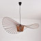 Ds UUby Vertigo Hängeleuchten Kronleuchter Suspendiert Retro Leuchter Hängendes Pendelleuchten, Glasfaser + Polyurethan Romantische Hut Licht, Wohnzimmer Hotel Restaurant Schatten，E27 Brown 80cm