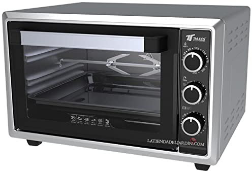 Horno Eléctrico de Convección y función Rustipollo, 34 litros, 1500W, 50x43x32 cm