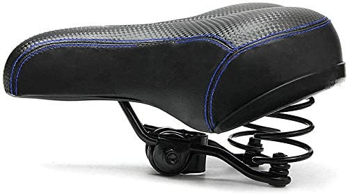 Fahrradsattel Komfortsattel mit Doppelfederung und Memory-Schaum, atmungsaktiv, weich
