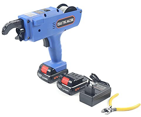 SHZICMY Automatische Drahtbindegerät 8-34mm, Drahtbindemaschine Rebar Bindemaschine mit 2xAkku 12V