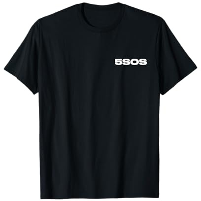 5 Seconds of Summer Logo Wildflower Back Print T-Shirt